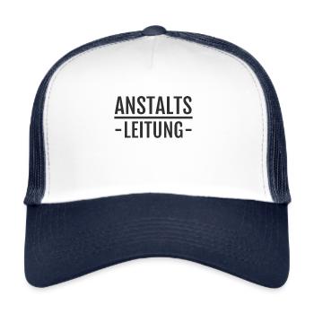 Anstaltsleitung Madhouse Batty People - Trucker Cap - white/navy - Front