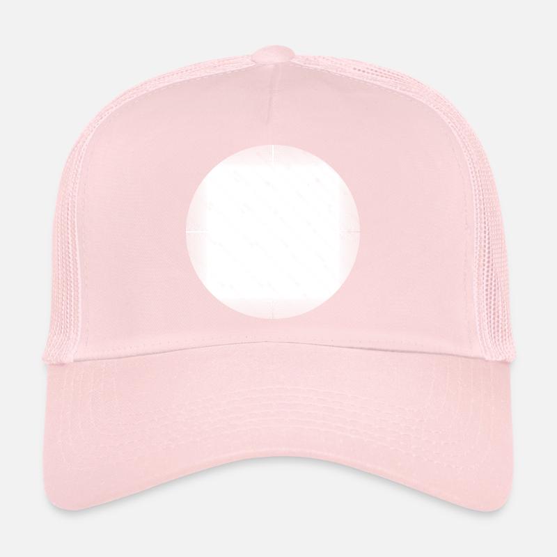 Blanc rond, blanc rond. Casquette trucker 