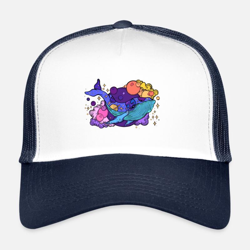 Waluniversum - Casquette trucker  - blanc/marine