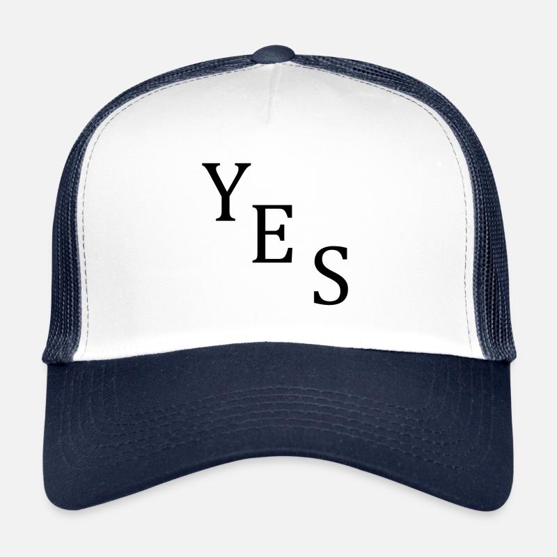 Yes - Trucker Cap - white/navy