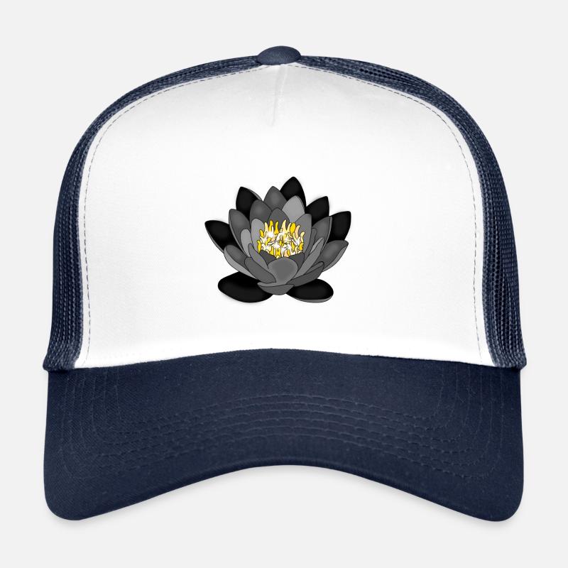 Nénuphar rose design Casquette trucker 