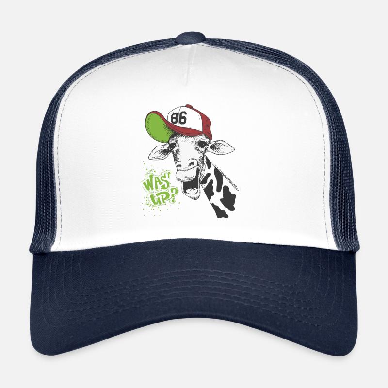 whats up giraffe Trucker Cap
