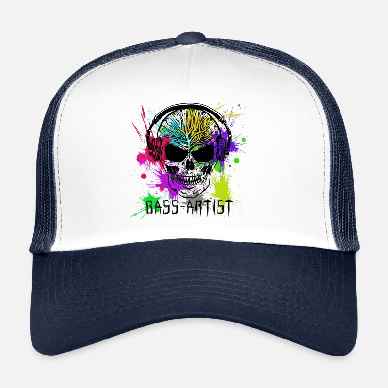 Totenkopf Bass-Artist Techno Splash Trucker Cap