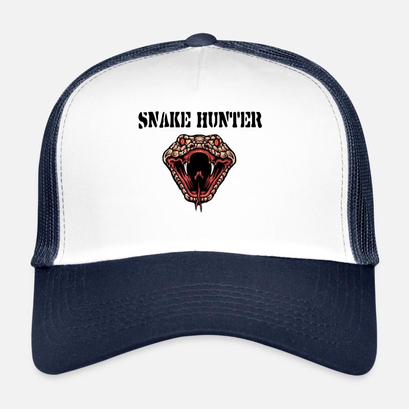 Schlangenfänger,snake hunter,Jäger Schlange Reptil Trucker Cap