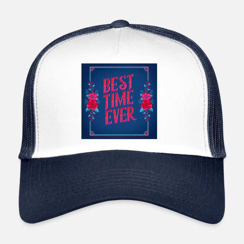Beste Zeit - Trucker Cap - Weiß/Navy