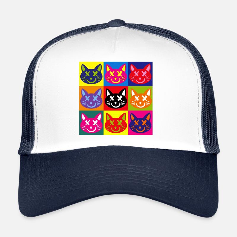Chats (Pop Art) Casquette trucker 