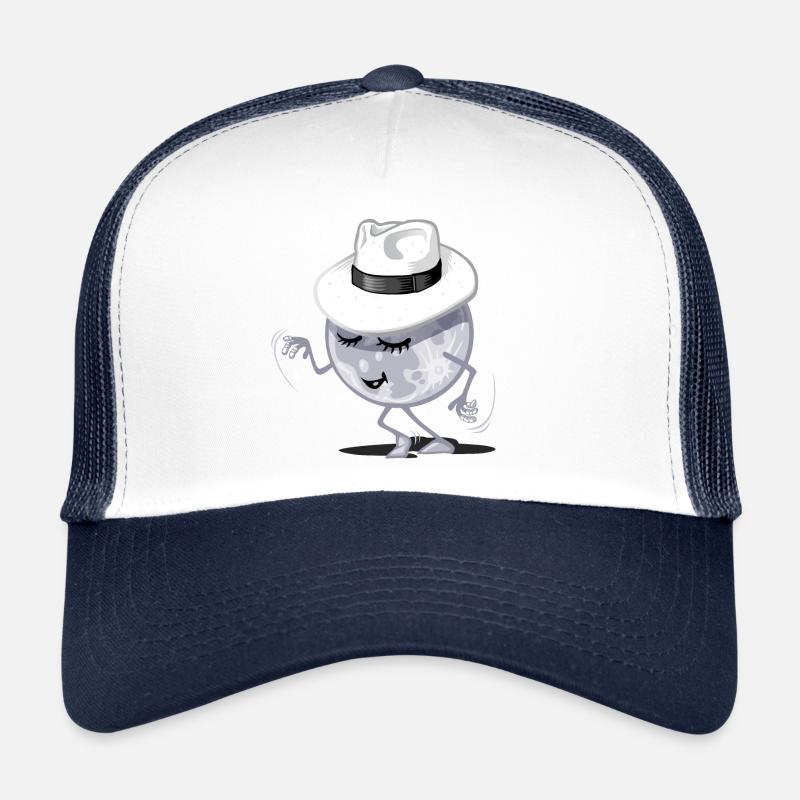 Lune qui danse - Casquette trucker  - blanc/marine