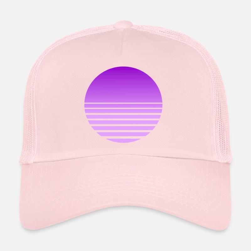 Outrun Retro Moon Trucker Cap