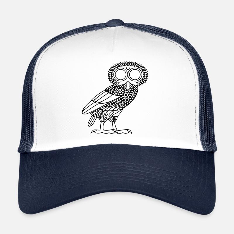 Chouette d'Athéna [Blanche (chouette uniquement)] Casquette trucker 