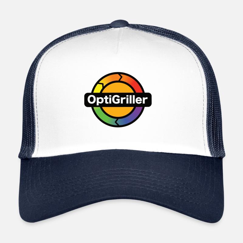 OptiGriller - Trucker Cap - Weiß/Navy