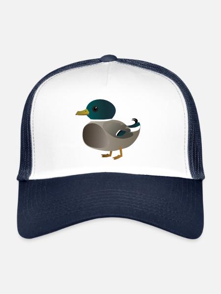 Cute little duck - Trucker Cap - white/navy - Front