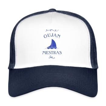gujan mestras bateau - Casquette trucker  - blanc/marine - Devant