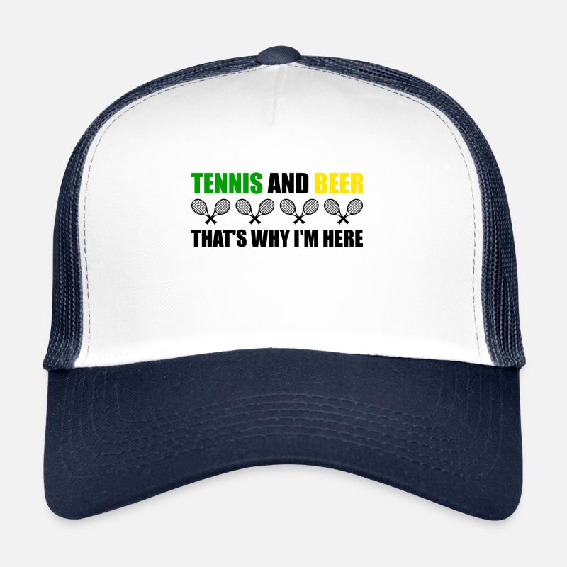 tennis - Trucker Cap - white/navy