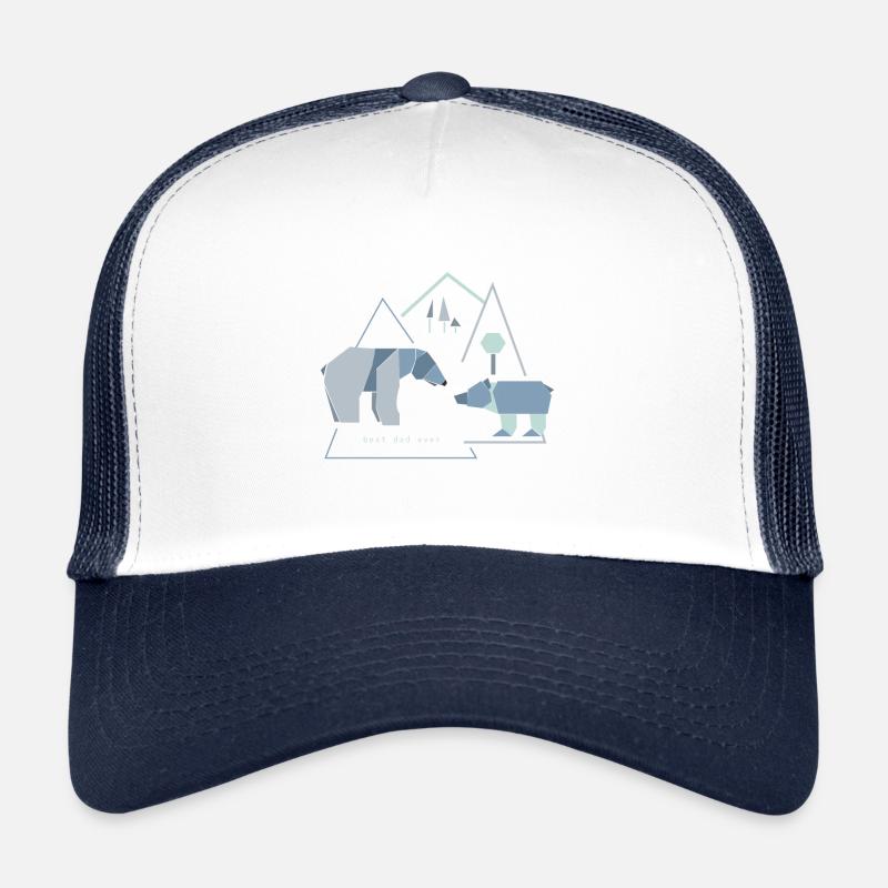 Bester Papa Bären Vater Vatertag Trucker Cap