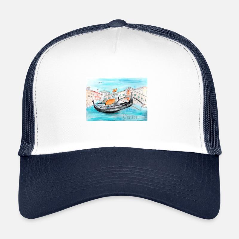 Renard à Venise comme gondolier Casquette trucker 