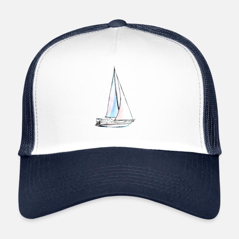Sailboat - ship ahoy! Trucker Cap