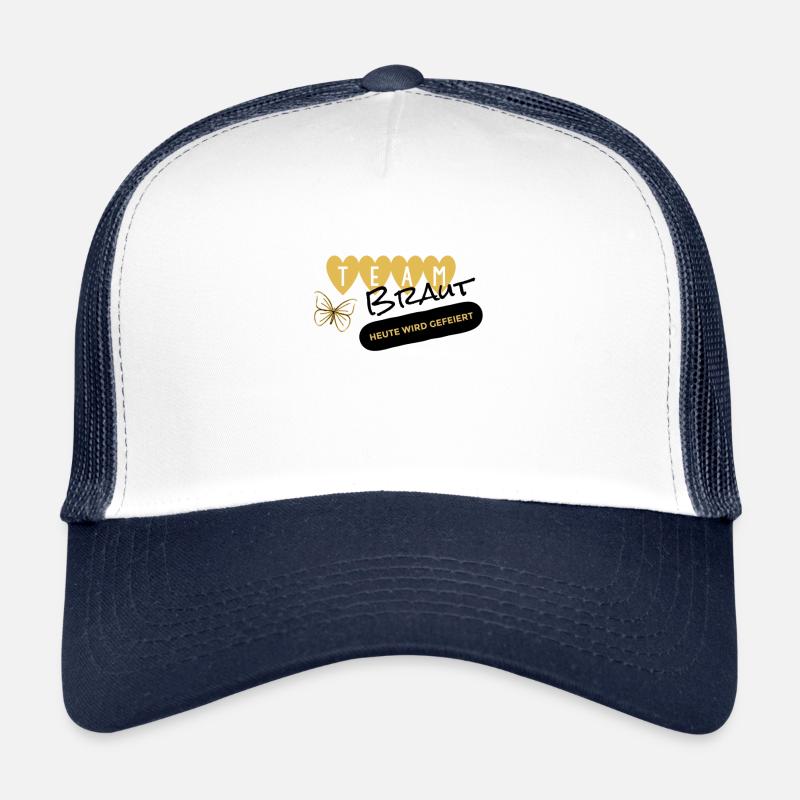 Braut Junggesellin - Trucker Cap - Weiß/Navy