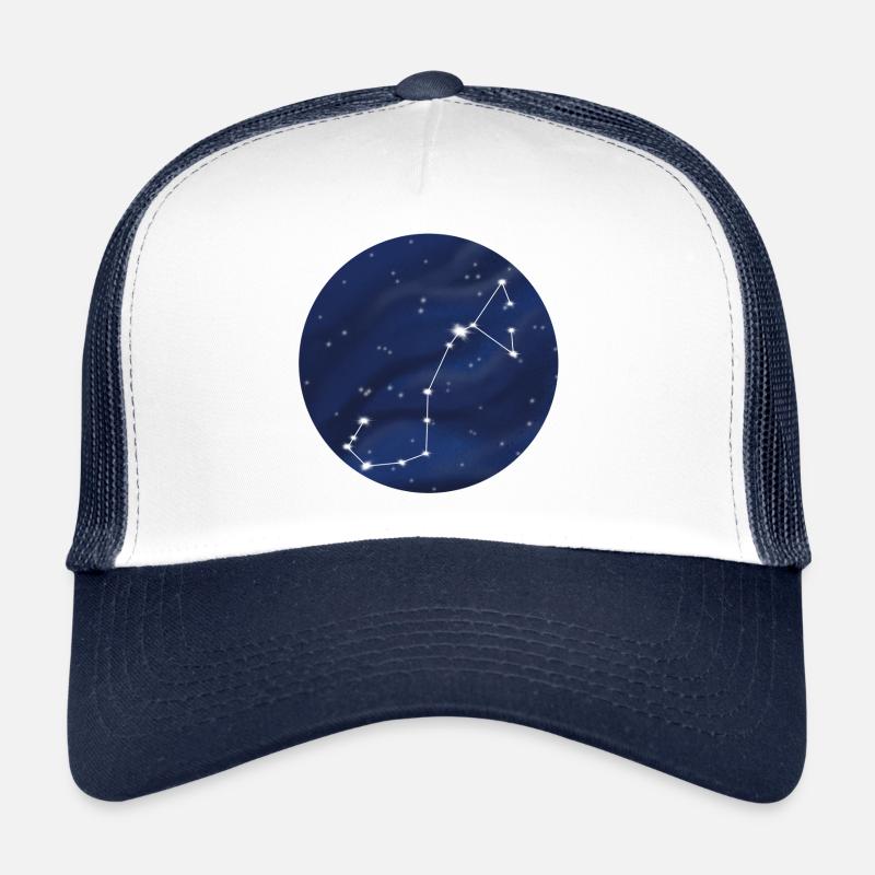 Constellation Zodiac Sign Scorpio - Trucker Cap - white/navy