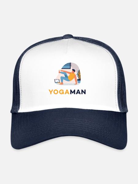 Yoga homme - Casquette trucker  - blanc/marine