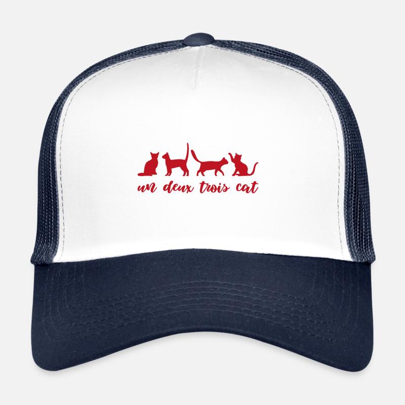 Un Deux Trois Cat Gift Cat Pets Casquette trucker 