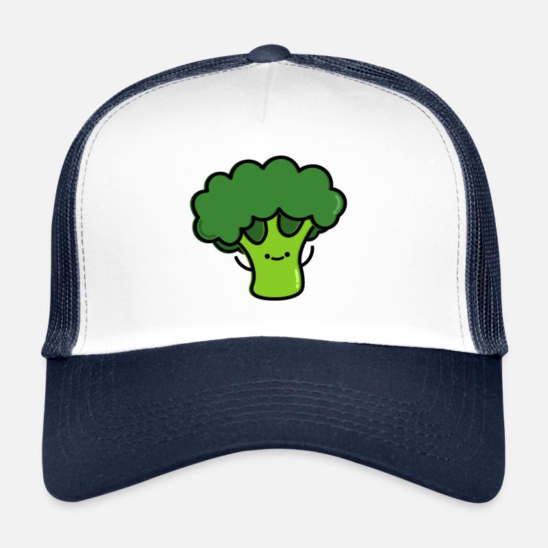 Süßer Brokkoli - Trucker Cap - Weiß/Navy