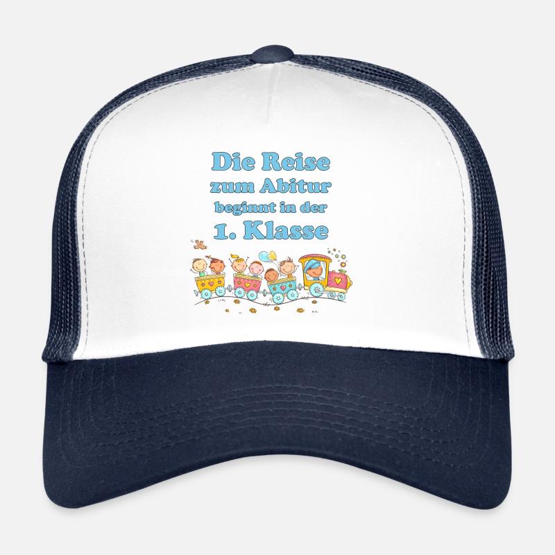 Die Reise zum Abitur - Trucker Cap - Weiß/Navy
