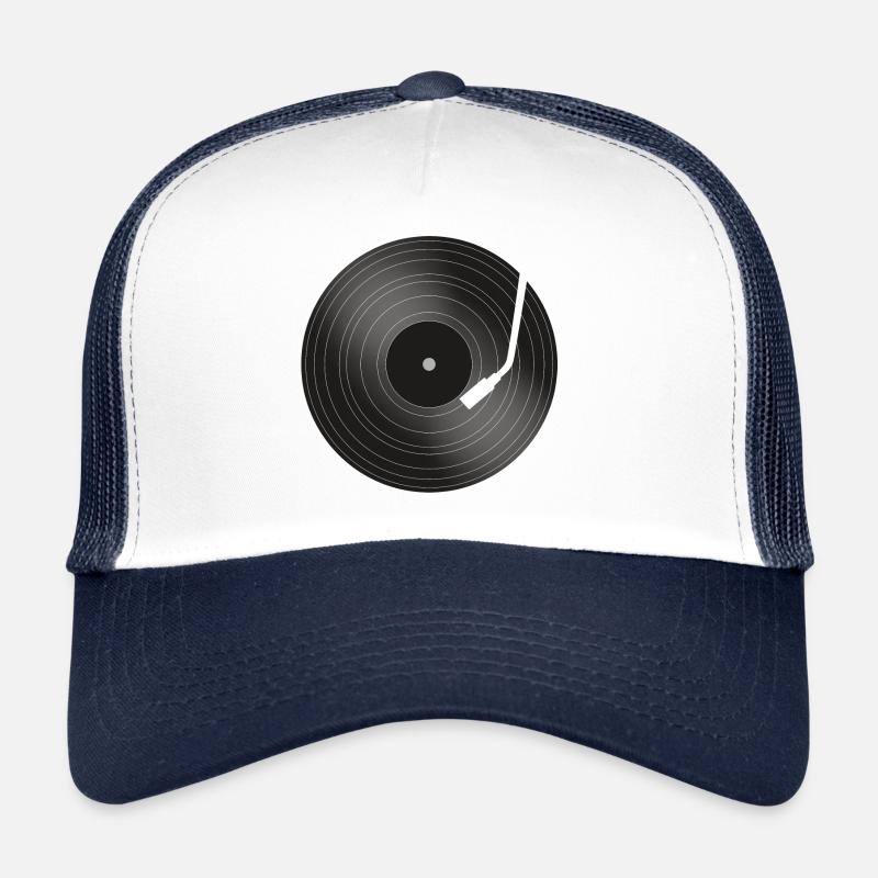 Record Music Record Player Trucker Cap