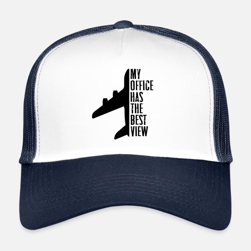 My office has the best view Cadeau Pilote Copilot Casquette trucker 