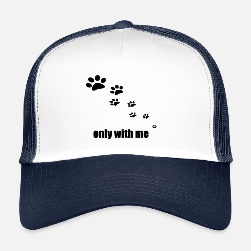 Hundekot Geschenk Haustier - Trucker Cap - Weiß/Navy