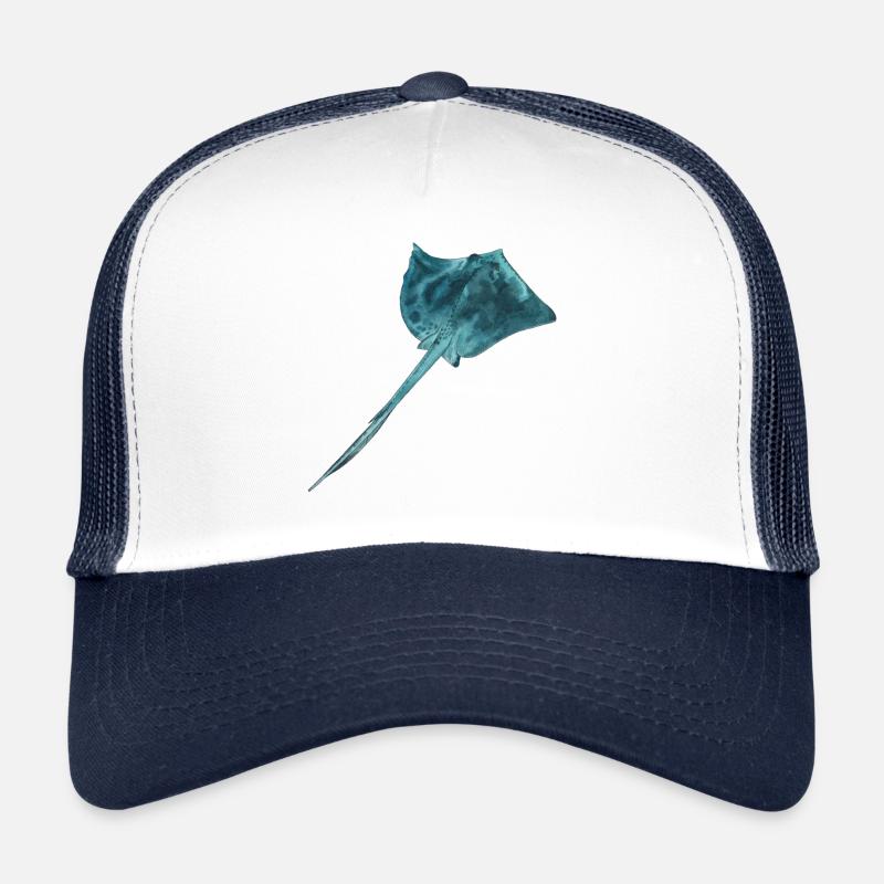 Rays with turquoise skin Trucker Cap