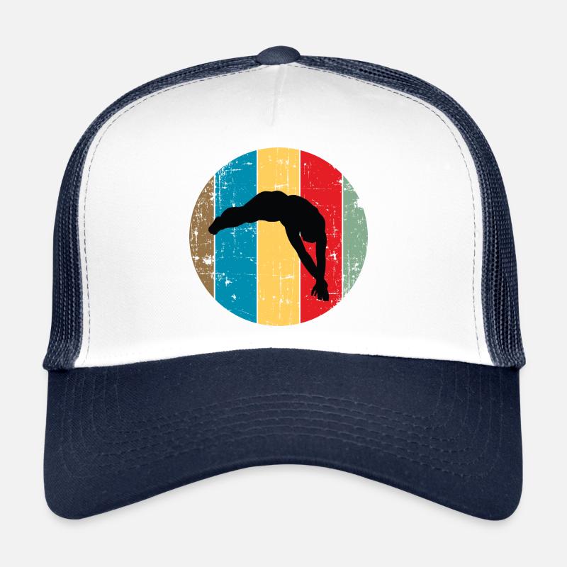 Taucher / Schwimmen - Trucker Cap - Weiß/Navy