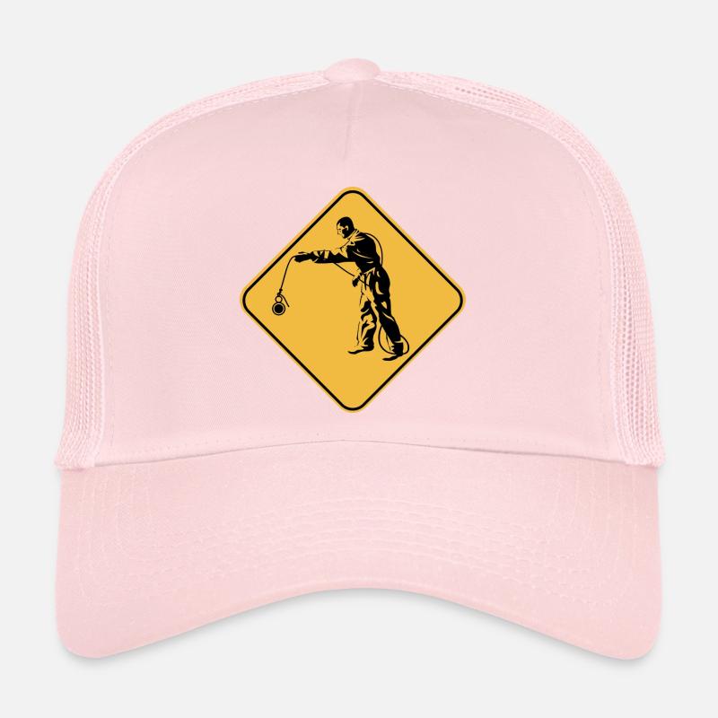 Panneau attention pêche à l'aimant idée cadeau Casquette trucker 