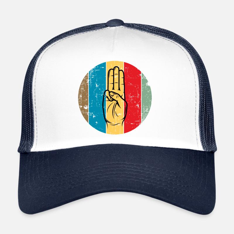 Scout / Scoutisme - Casquette trucker  - blanc/marine