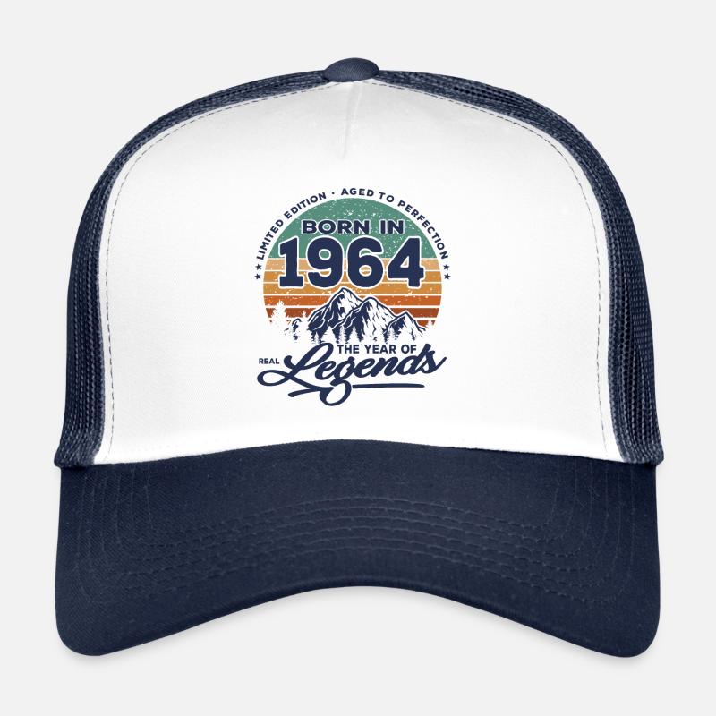 Legenden werden 1964 geboren - Trucker Cap - Weiß/Navy