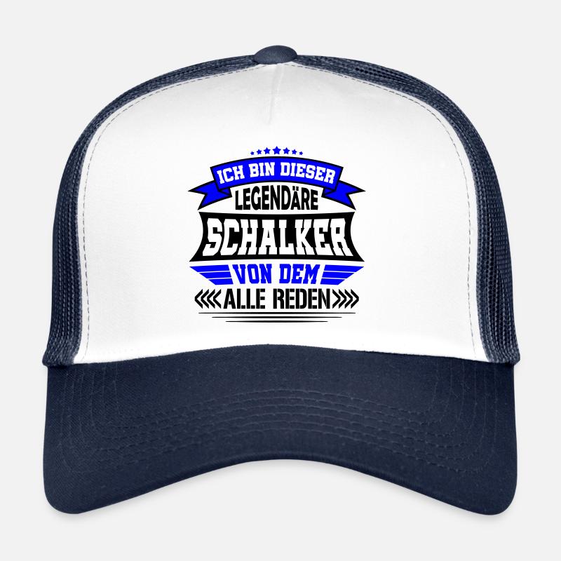 Legendärer Schalker | Farben änderbar - Trucker Cap - Weiß/Navy