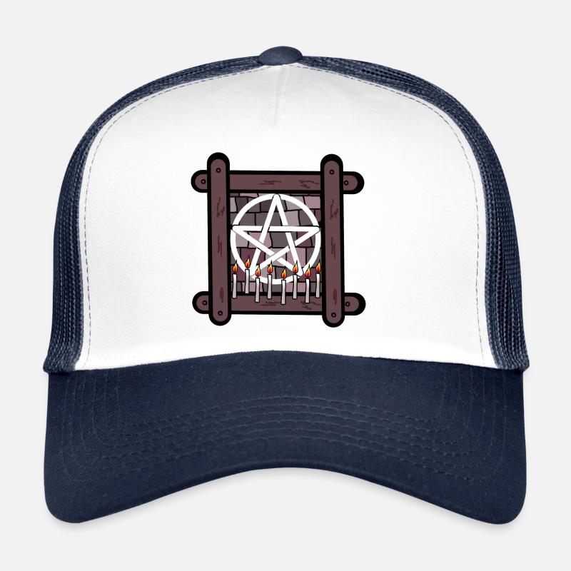Satan spirituel occulte Rituel Diable Pentagramme Casquette trucker 