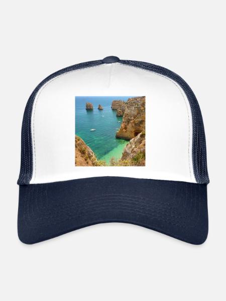 Ponta da piedade - Lagos - Trucker Cap - white/navy - Front