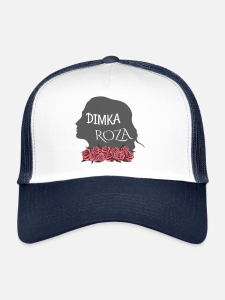 Rose Hathaway Names, Dimka, Roza, Vampire Academy - Casquette trucker  - blanc/marine - Devant