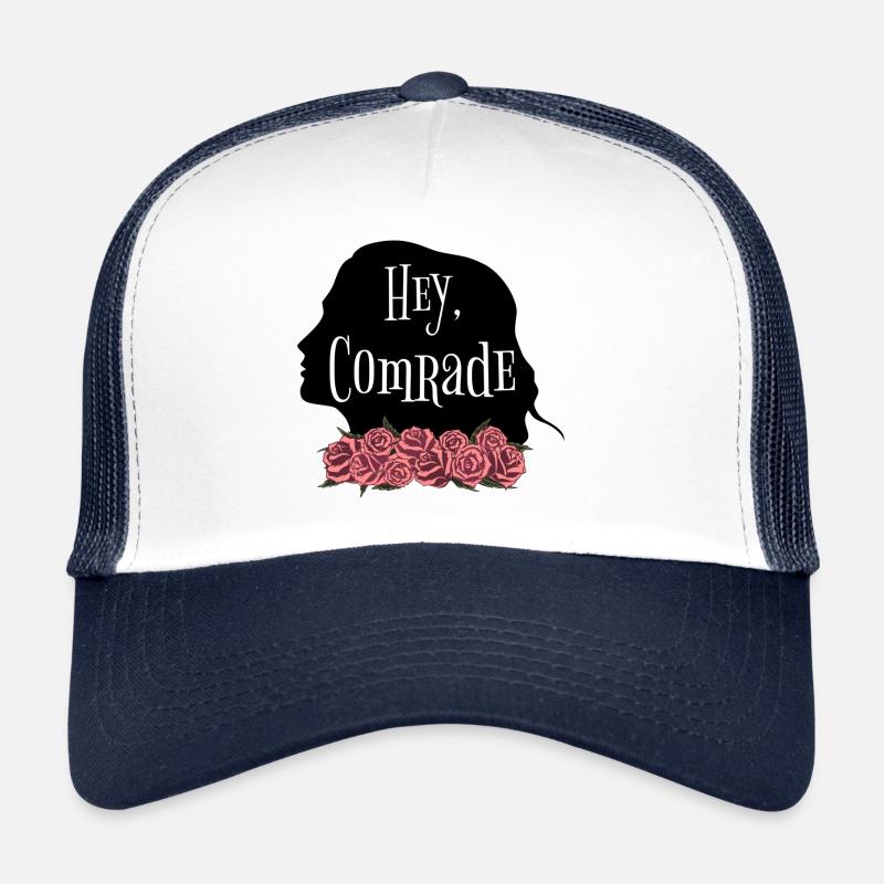 Rose Hathaway Zitat "Hey, Comrade" Vampire Academy - Trucker Cap - Weiß/Navy