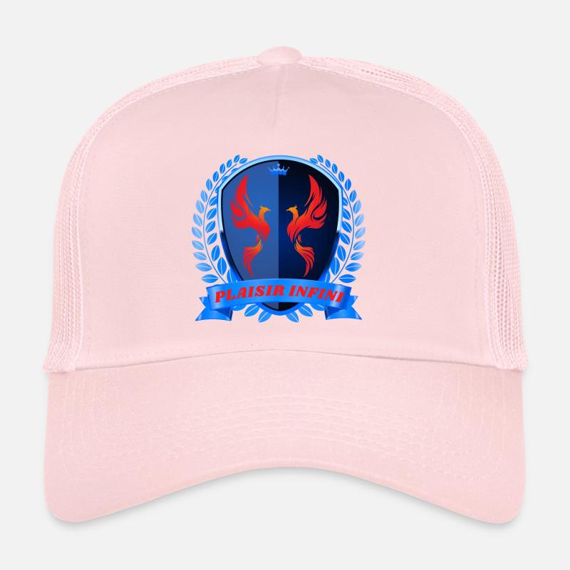PLAISIR INFINI Phénix Royal en bleu Luna (1) Casquette trucker 