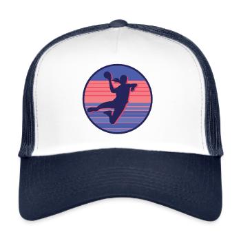 Handball Player Handball Player Handball Player - Trucker Cap - white/navy - Front