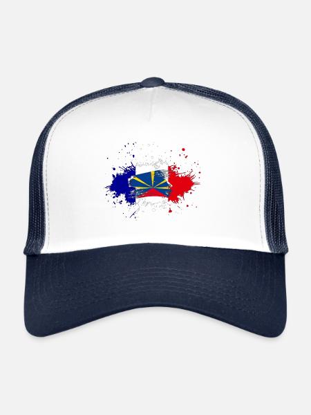 Splash Tricolore Reunion - Casquette trucker  - blanc/marine - Devant