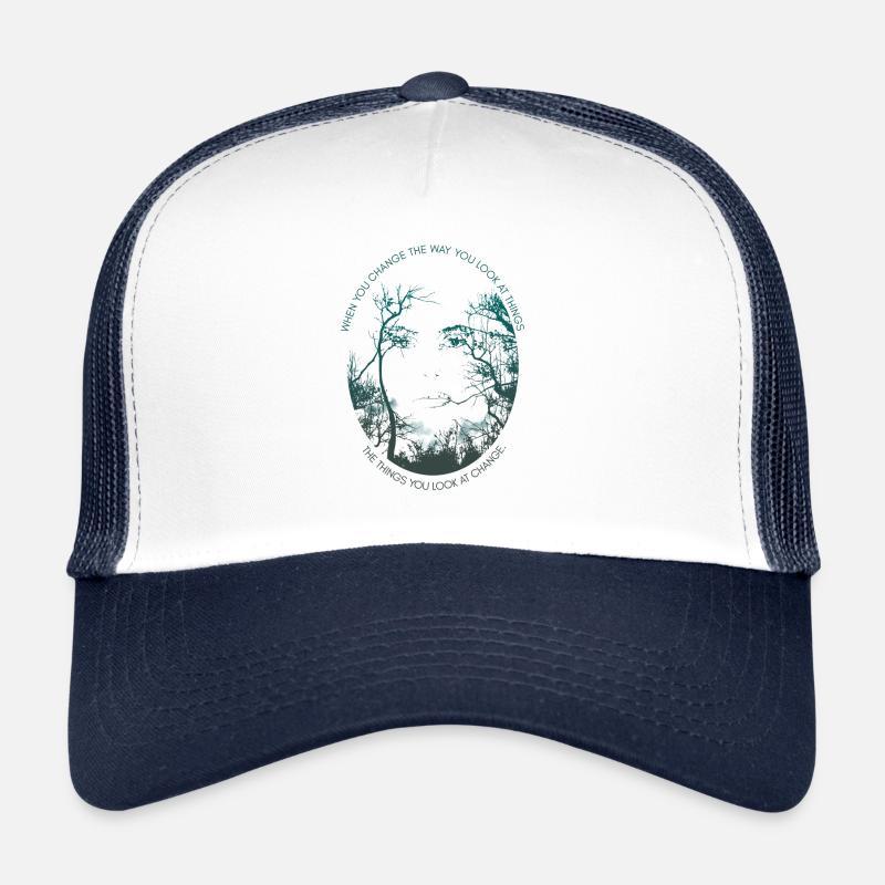 Inspirierender Spruch Bäume Philosophie Zitat Wald Trucker Cap