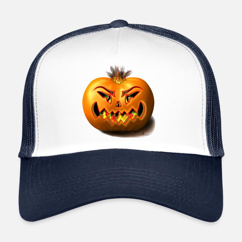 pumkin brûlant / citrouille d’Halloween Casquette trucker 