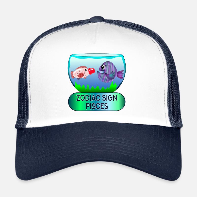 SIGNE SOLAIRE POISSONS - ASTROLOGIE DU ZODIAQUE Casquette trucker 