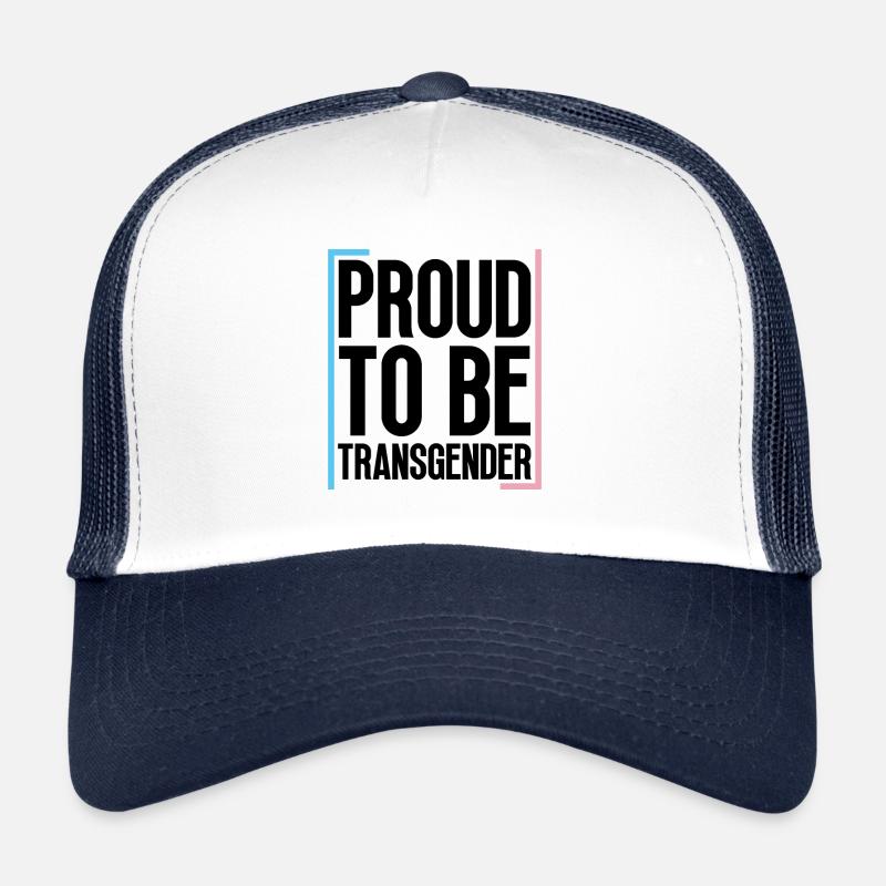 Trans Transgender Transsexual Pride Trucker Cap