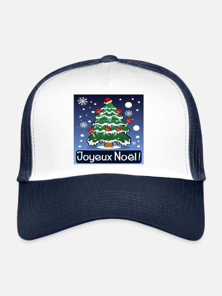 Joyeux Noël - Ventouse - HUMOUR - Casquette trucker  - blanc/marine - Devant