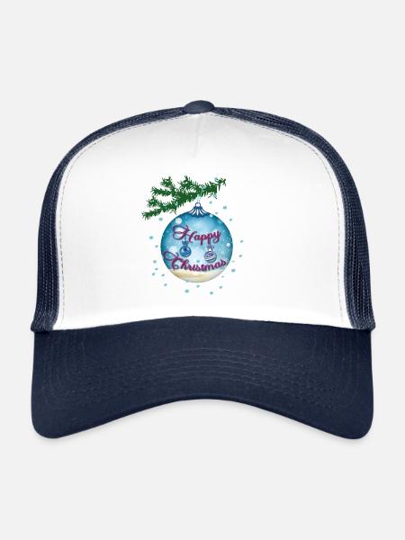 Blue Bauble - Trucker Cap - white/navy - Front