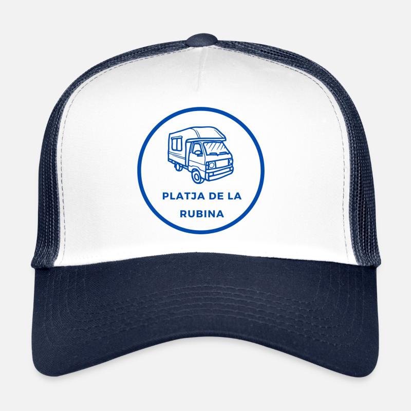 Empuriabrava Camper Platja de la Rubina - Trucker Cap - Weiß/Navy