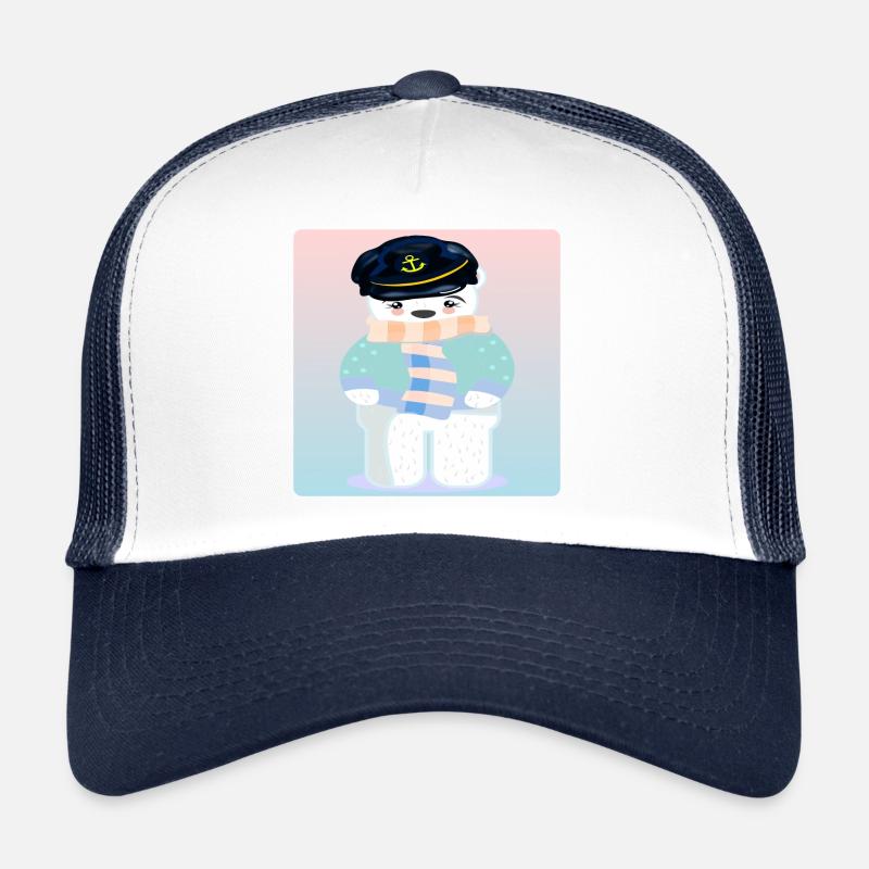 Polar Bear Captain - Voile - MER - LAC Casquette trucker 